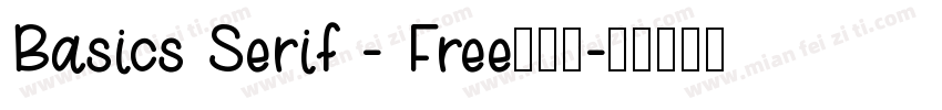 Basics Serif - Free手机版字体转换
